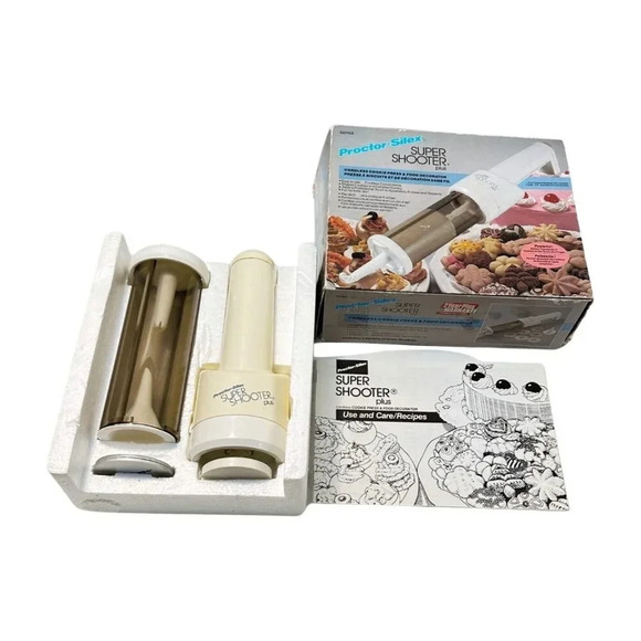 Proctor Silex Super Shooter Cookie Press Cordless Complete Vintage - Picture 3 of 10